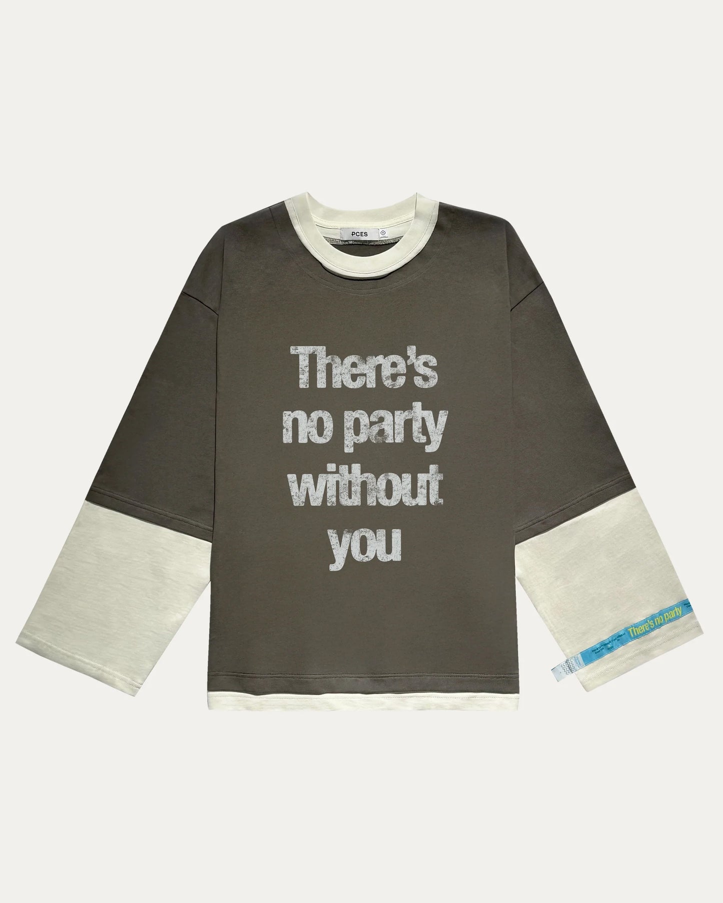 PCES - Duo-Tone Long-Sleeve T-shirt -  Green