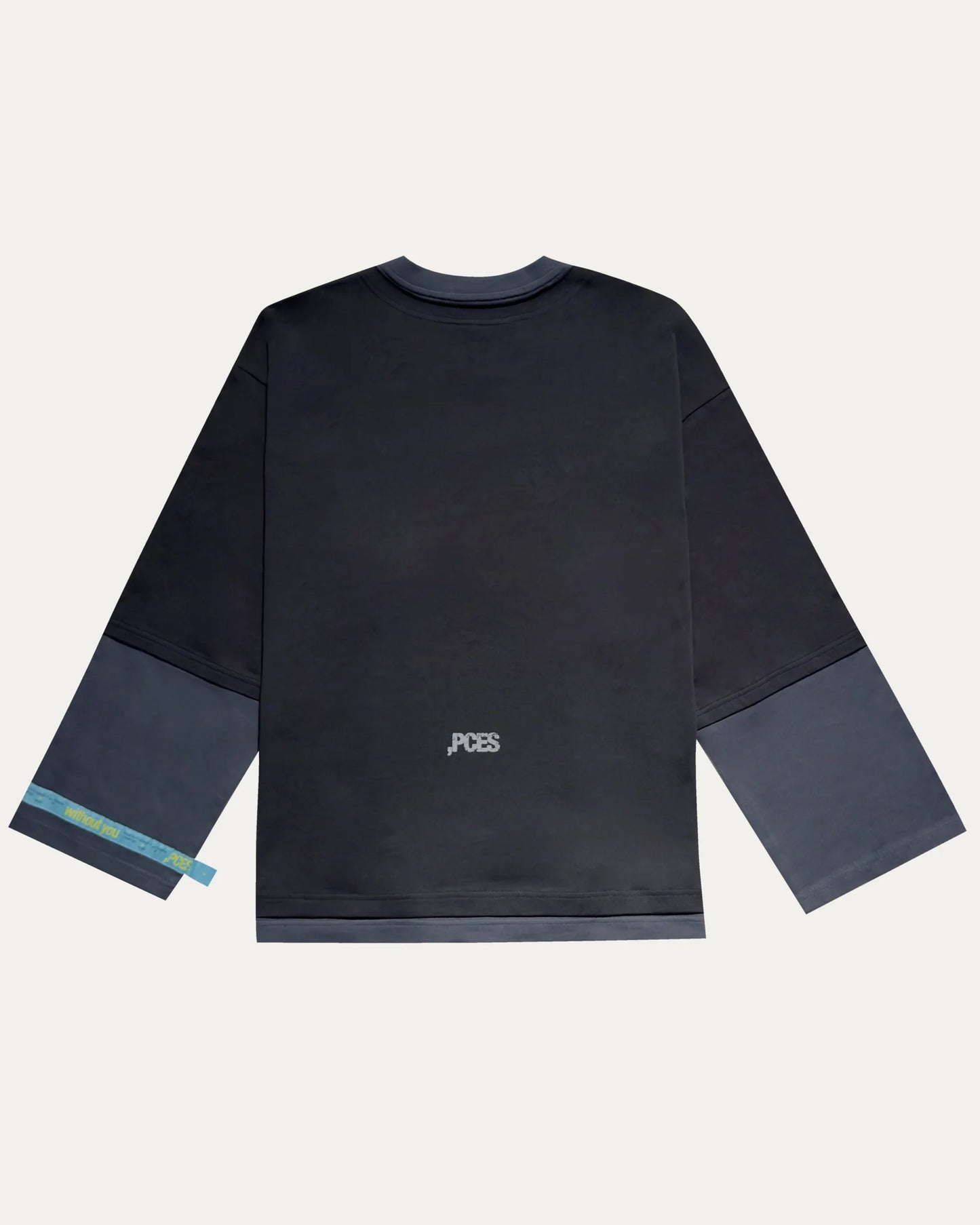 PCES - Duo-Tone Long-Sleeve T-shirt - Grey
