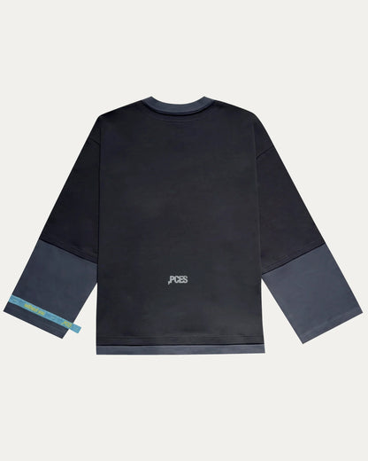 PCES - Duo-Tone Long-Sleeve T-shirt - Grey