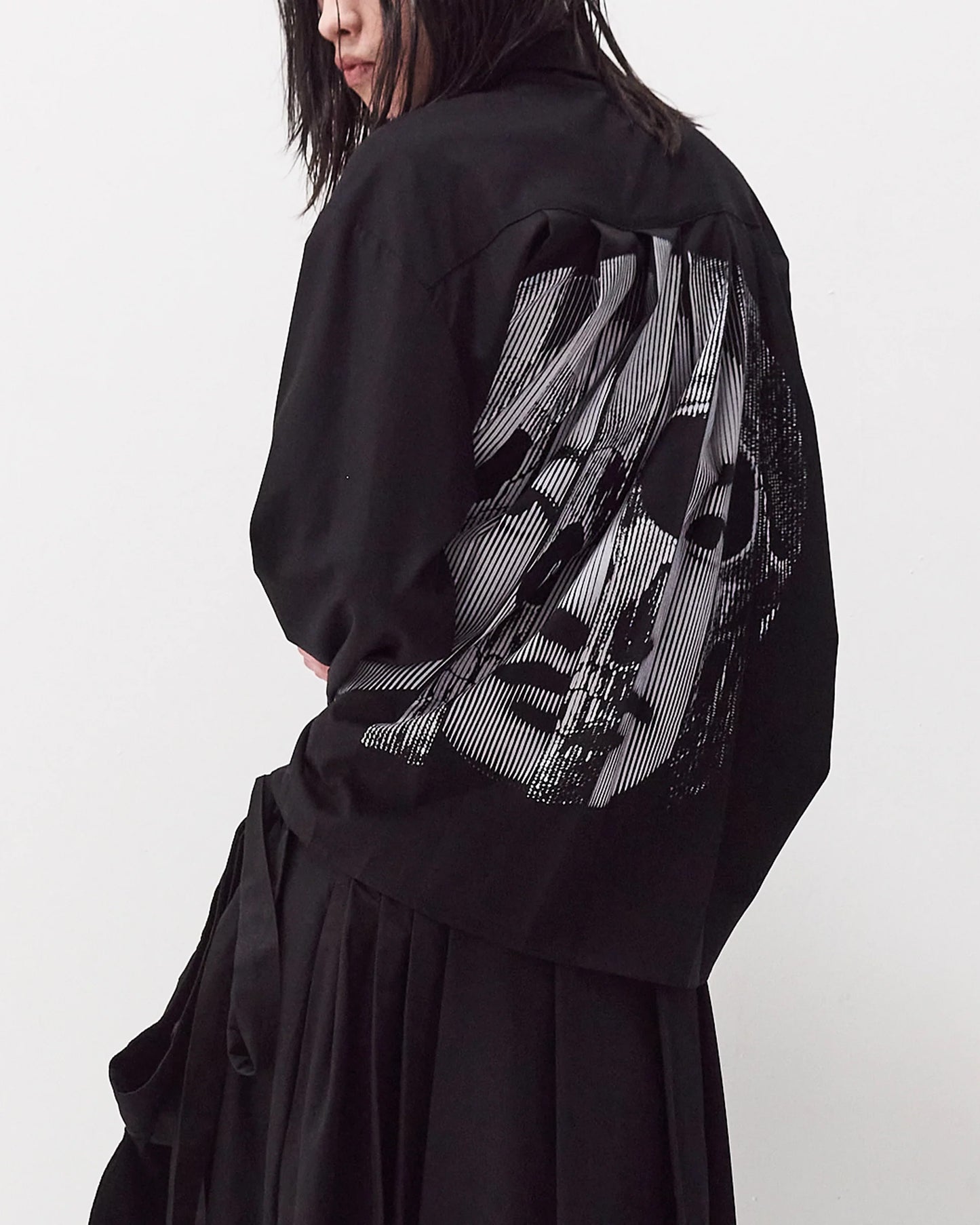 PCES - Skull Pleated Shirt
