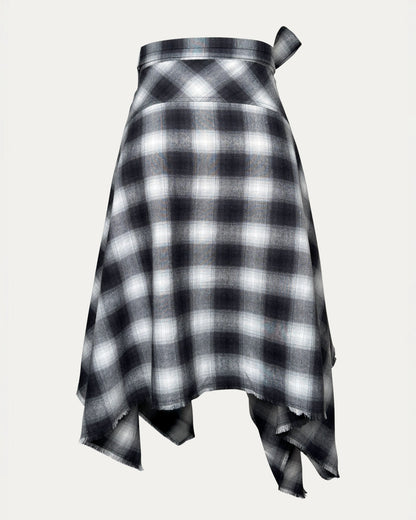 PCES - Necktie Wrap Skirt - Black