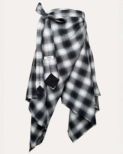 PCES - Necktie Wrap Skirt - Black