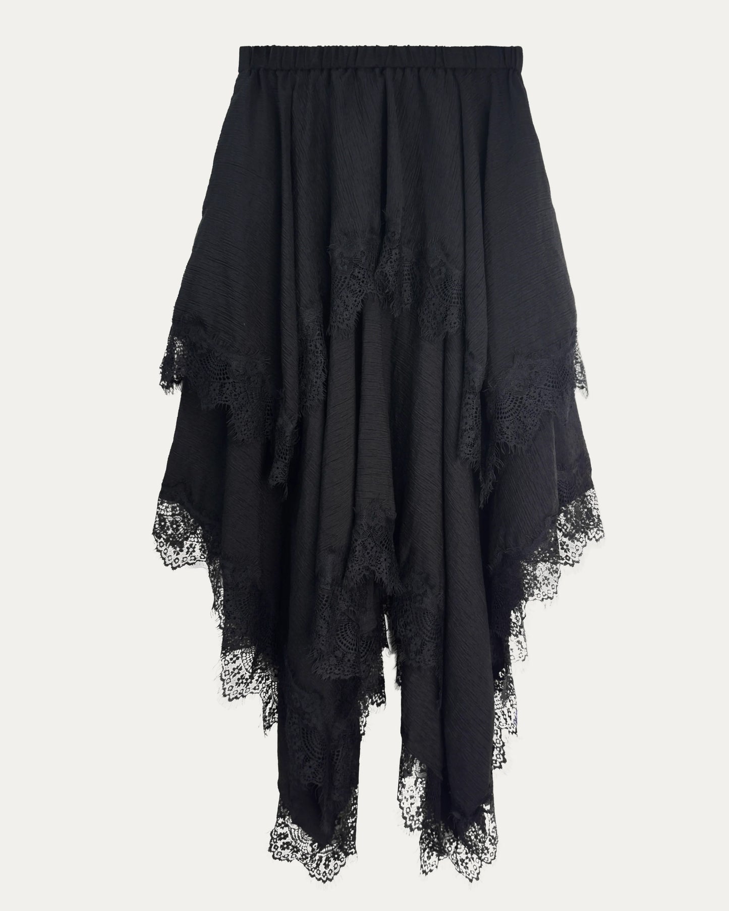 PCES - Zero Waste Lace Skirt - Black