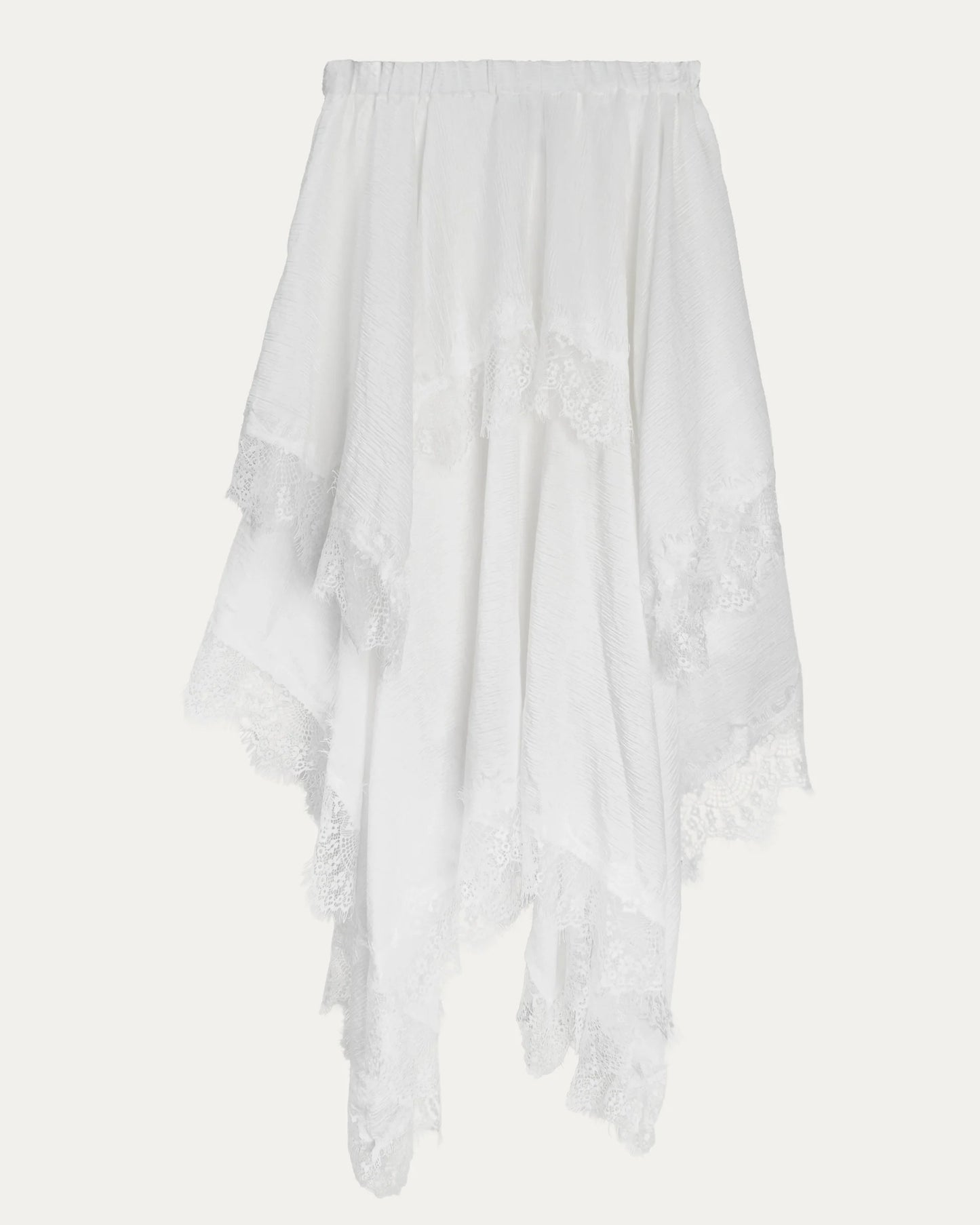 PCES - Zero Waste Lace Skirt - White