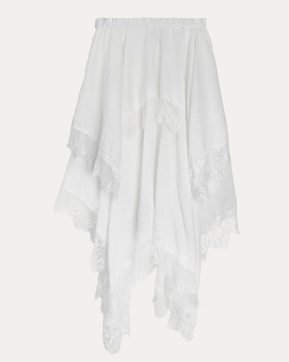 PCES - Zero Waste Lace Skirt - White